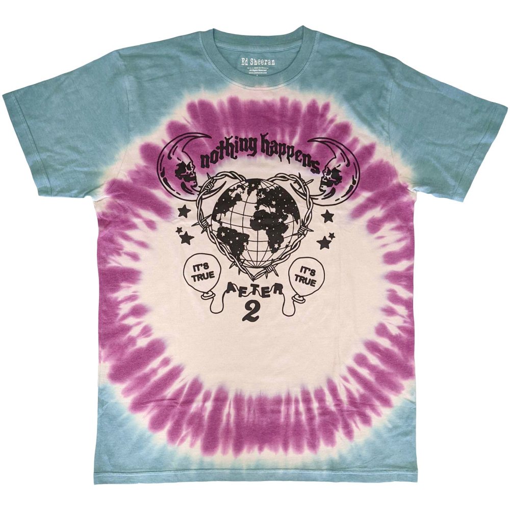 Ed Sheeran - Nothing Happens Mens Tshirt - Blue